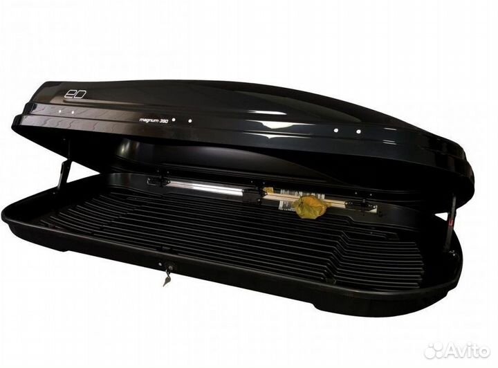 Бокс автомобильный Магнум 390 (черный глянец)