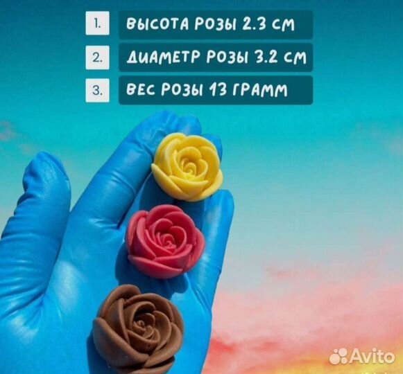 Молд силиконовый розы