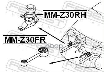 Опора двигателя mitsubishi colt5door Z30# 200