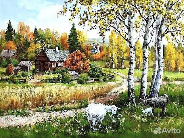 Картина по номерам Деревенские пейзажи
