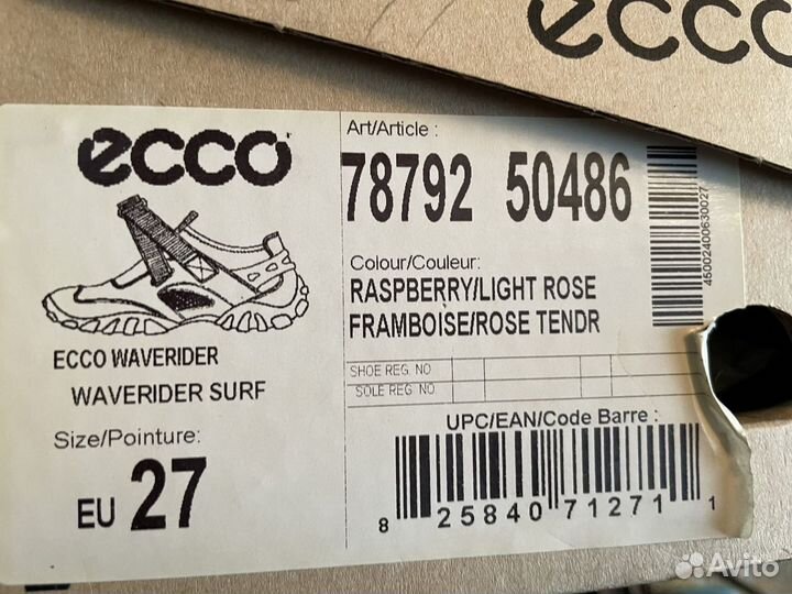Полуботинки Ecco для девочки 27р