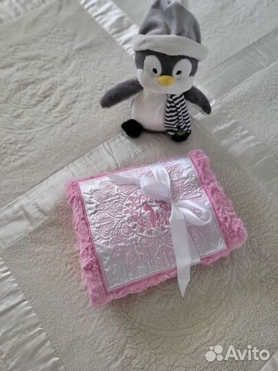 Новое покрывало плед для малыша розовое Baby Phat