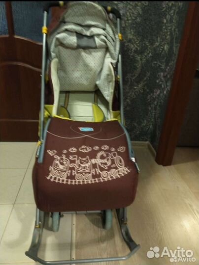 Санки на колесах бу