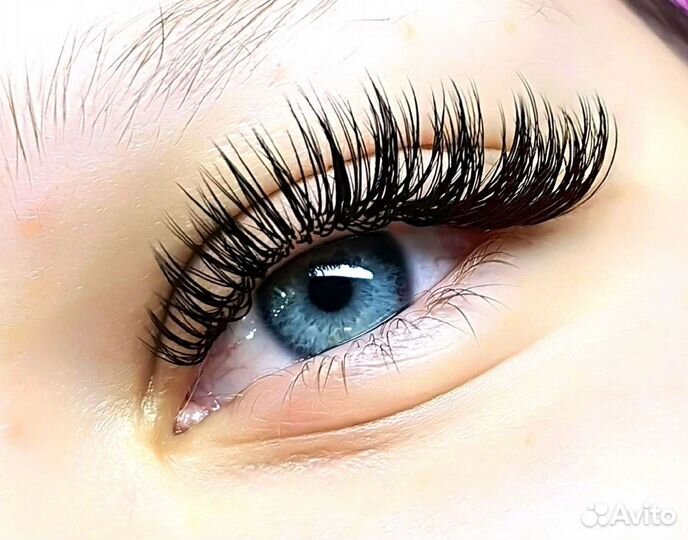 Наращивание ресниц днём/вечером/ночью