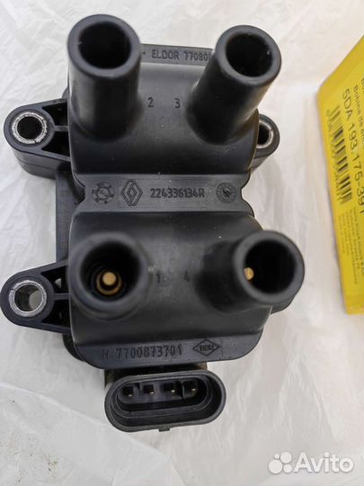 Катушка зажигания Рено Канго 2