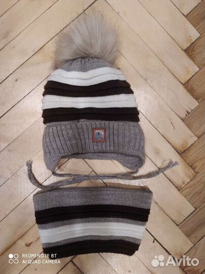 Шапка зимняя+ снуд