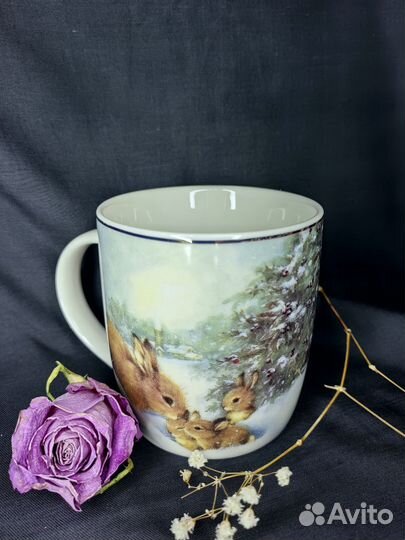 Кружка с зайчиками