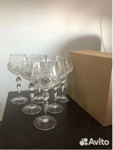 Набор фужеров 6 штук (хрусталь)