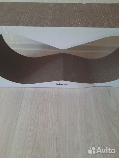 Картонная напольная когтеточка для кошек 77/37/22