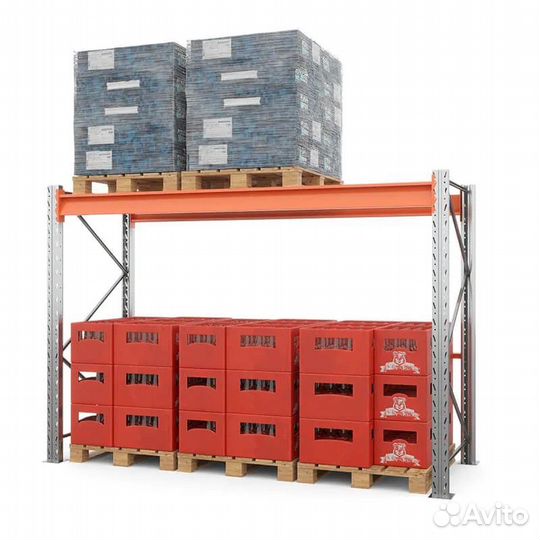 Стеллажи паллетные для склада / балка