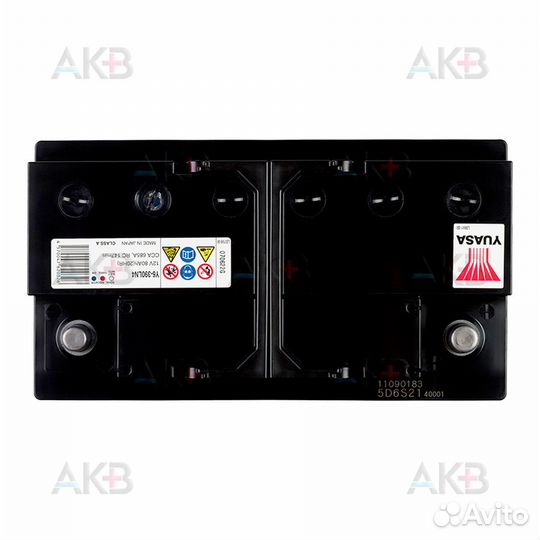 Аккумулятор автомобильный yuasa 80 Ач 685А обр. по