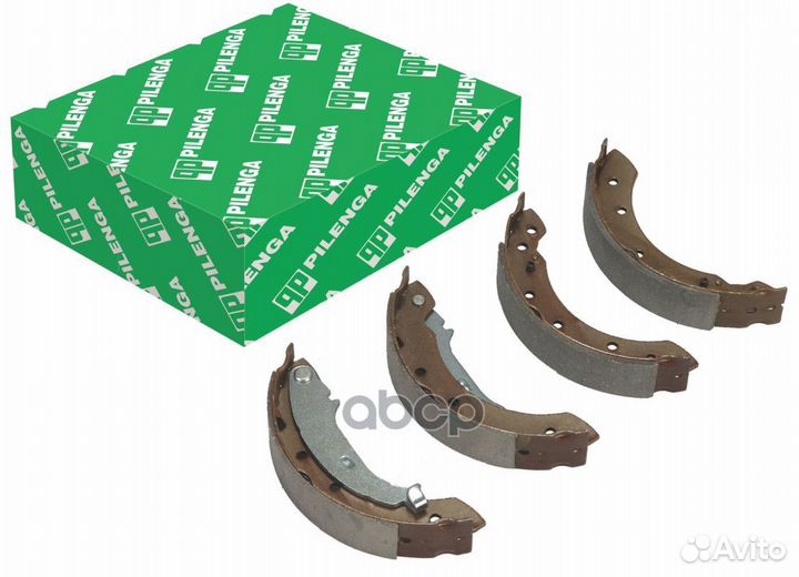 Колодки тормозные барабанные (203мм) со скобами