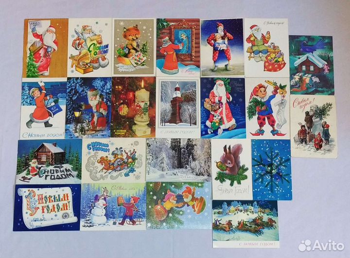 Открытки С новым годом, Сказки, артисты кино СССР