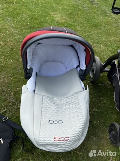 Коляска 3 в 1peg perego book plus fiat 500