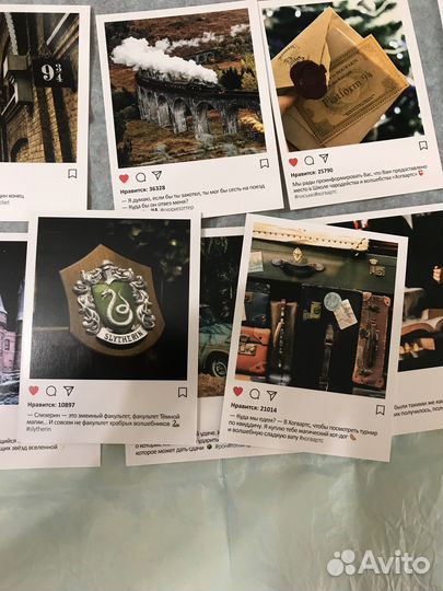 Набор из 12 мини открыток Гарри Поттер