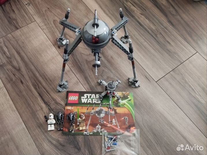 Lego star wars 75016 самонаводящийся дроид-паук