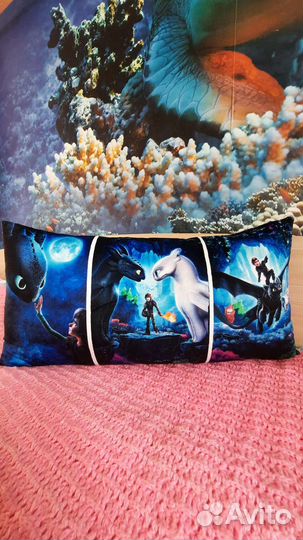 Декоративная подушка, подушка с пайетками