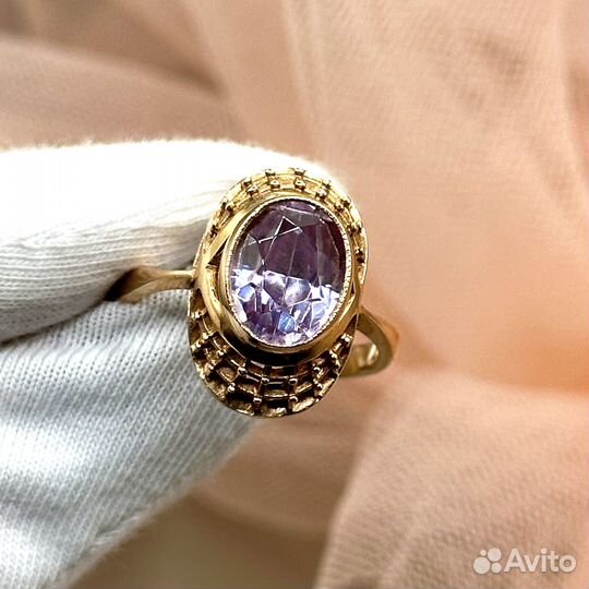 Золотой гарнитур с александритом 583 СССР