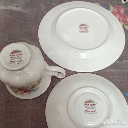 Чайная тройка Royal Albert Moss Rose