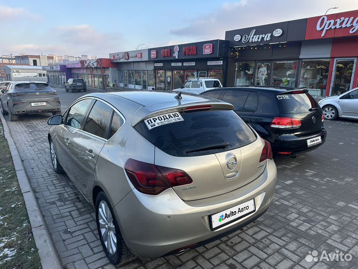 Opel Astra 1.4 AT, 2011, 174 000 км