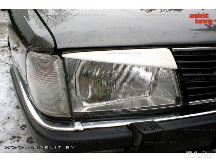 Реснички на фары для Audi 100 C3