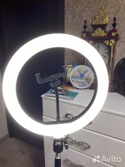 Лампа Кольцевая 26 см и штатив 2 мера