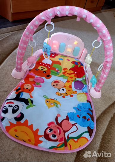 Развивающий детский коврик с пианино