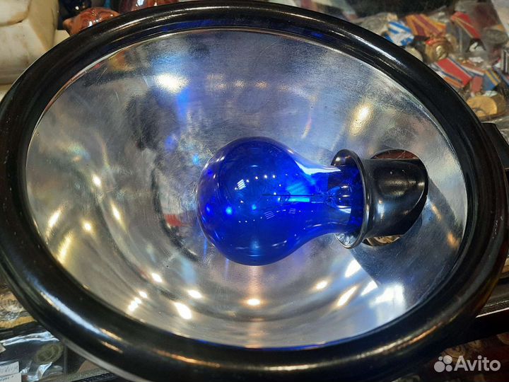 Лампа синяя для прогревания СССР рабочая