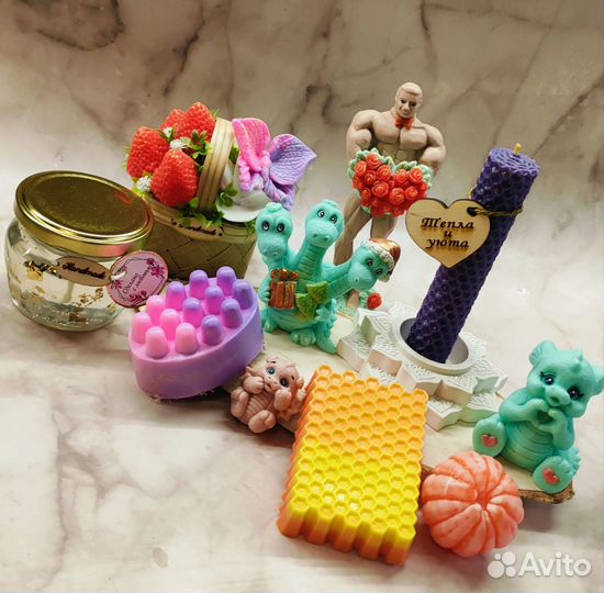 Мыльный качок с букетом роз, зверюшки