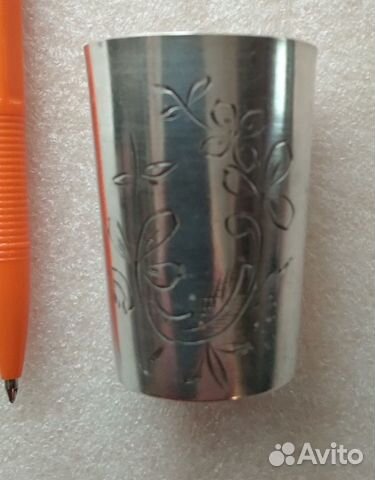 Стопка серебро 84 проба. Штихель