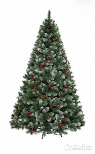 Сосна искусственная с шишками и ягодами