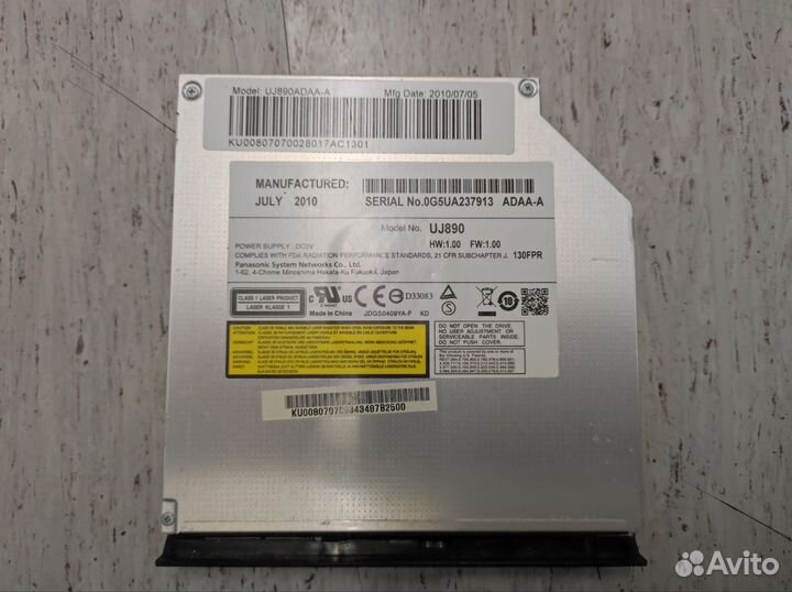 Оптический привод DVD Panasonic, внутренний черный