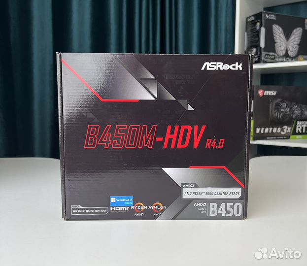 ASRock B450M-HDV R4.0 Новая (На гарантии)