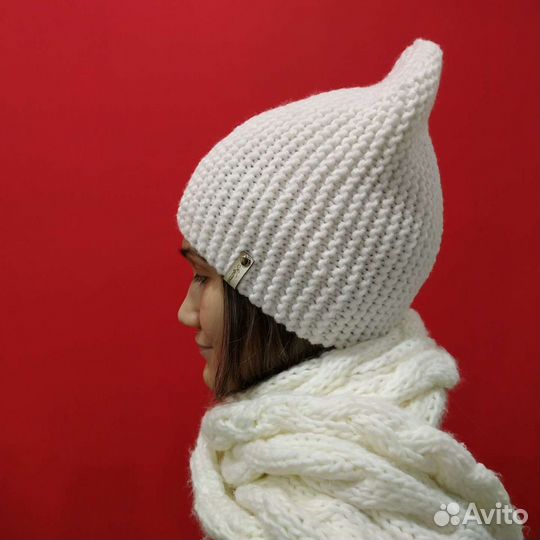 Шапки женские, снуды вязаные