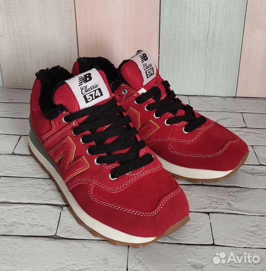 Кроссовки женские зимние с мехом NEW balance 574