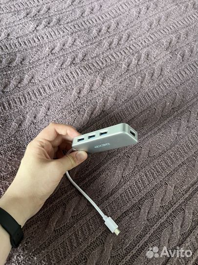 Адаптер переходник usb c на 4 USB