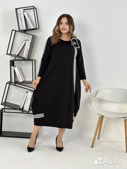 Нарядное женское платье plus size 52/56/60/64