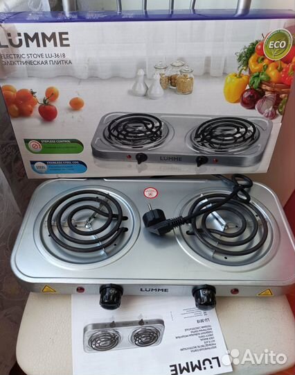 Электрическая плитка. 2500 вт. Новая