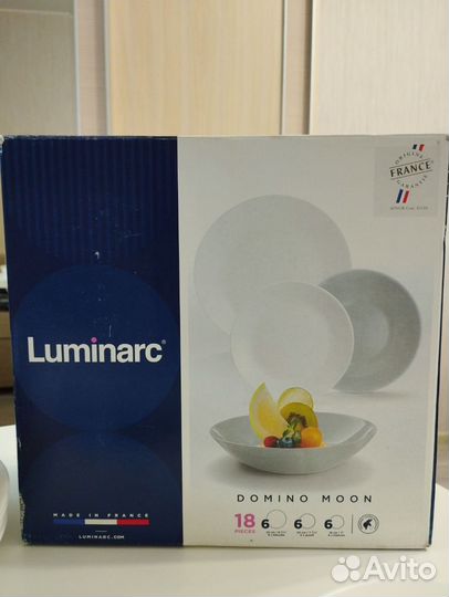Комплект столовой посуды, сервиз Luminarc, 18 прд