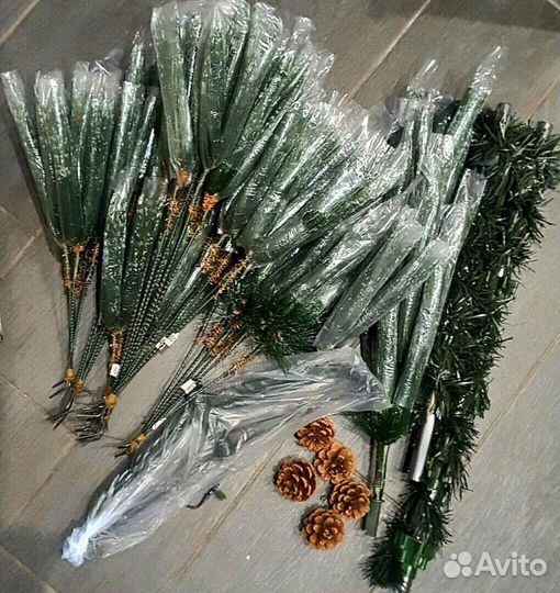 Новогодняя ёлка + гирлянда