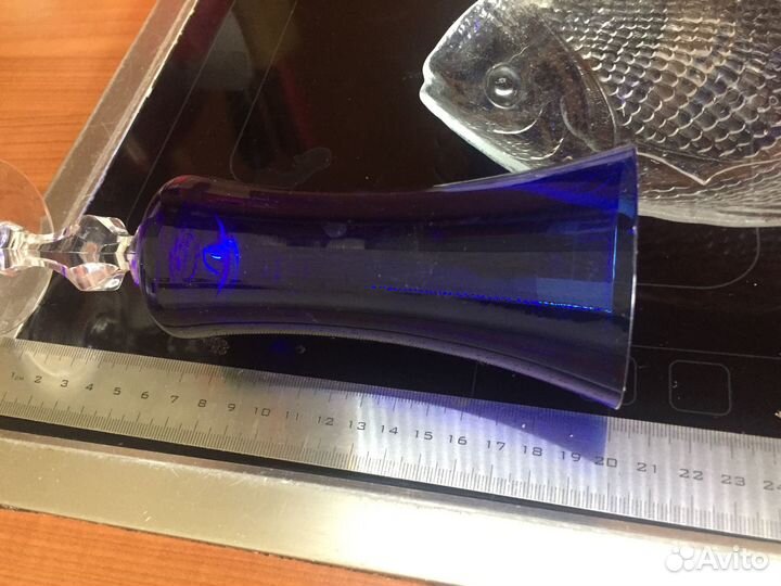 Фужеры гхз, хрусталь, цветное стекло, СССР