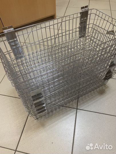 Корзины накопители хром