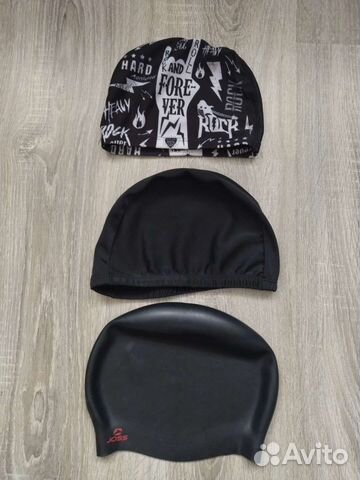 Шапочка для бассейна детская + взрослая