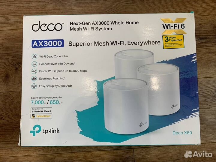 Mesh Wi-Fi TP-Link Deco X60 (AX3000)