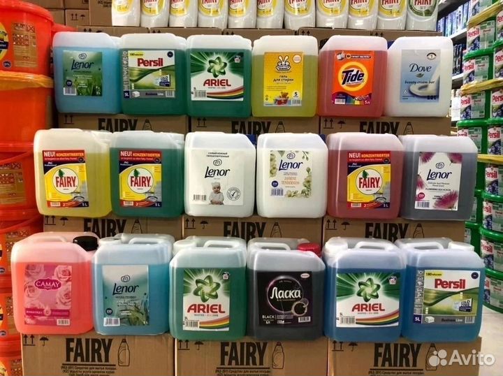 Моющие средства 5литров в ассортимете