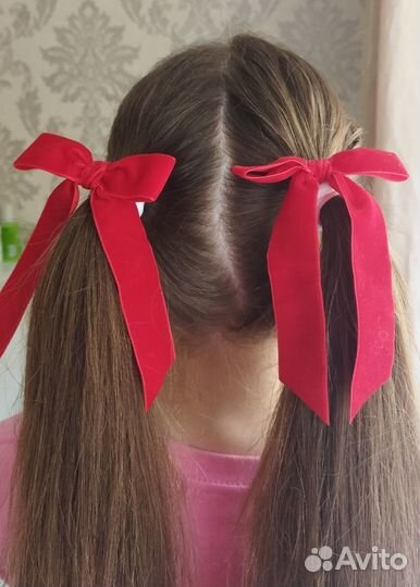Красные бантики, розовые бантики 2шт