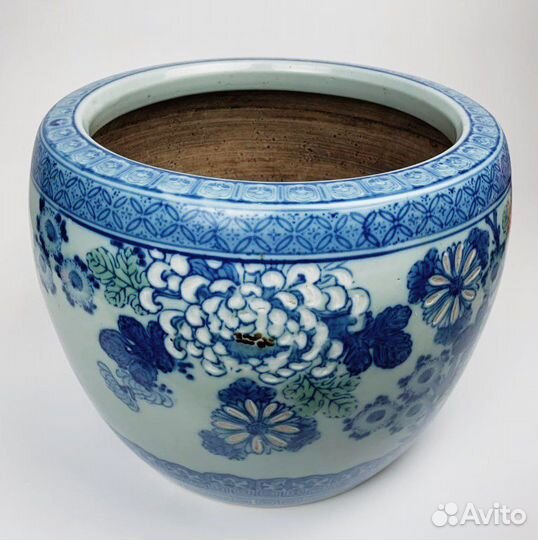 Японское антикварное кашпо аквариум