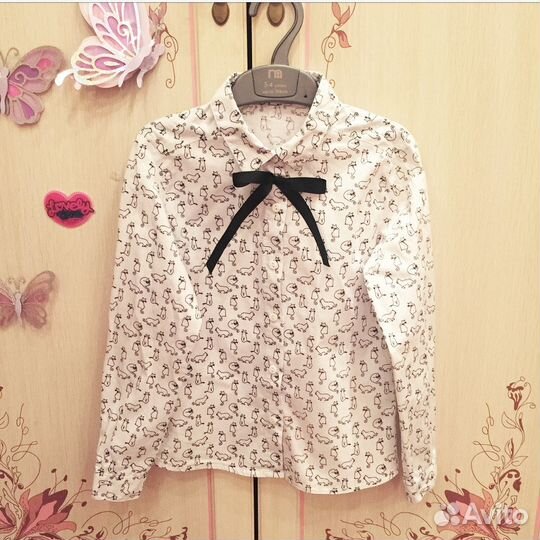 Рубашка для девочки 6-7 лет, р. 122