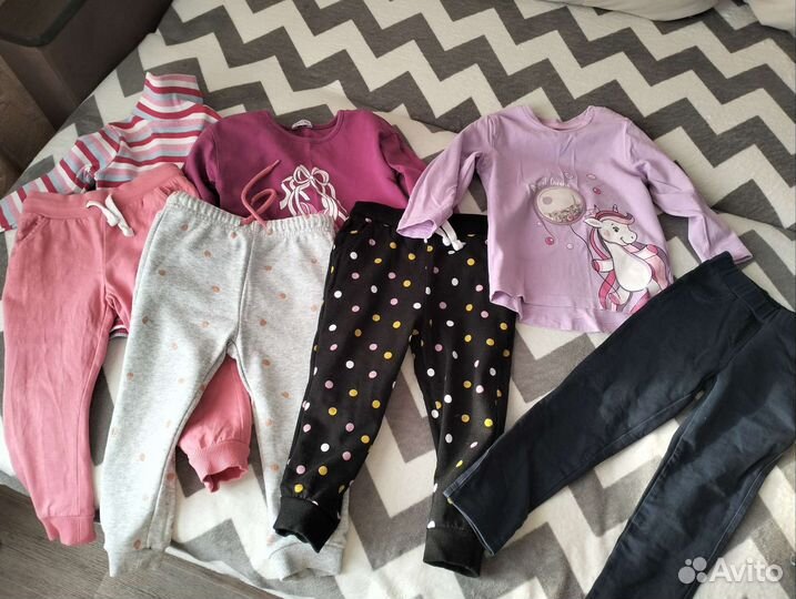 Вещи пакетом для девочки 98-104см