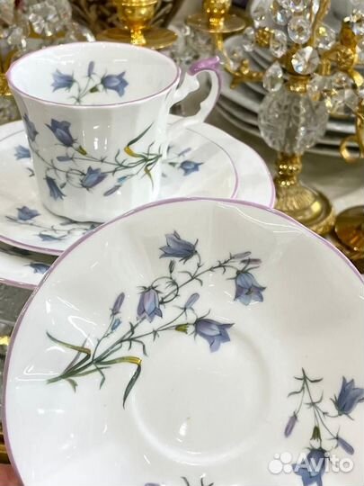 Чайное/кофейное трио Колокольчики. Elizabethan